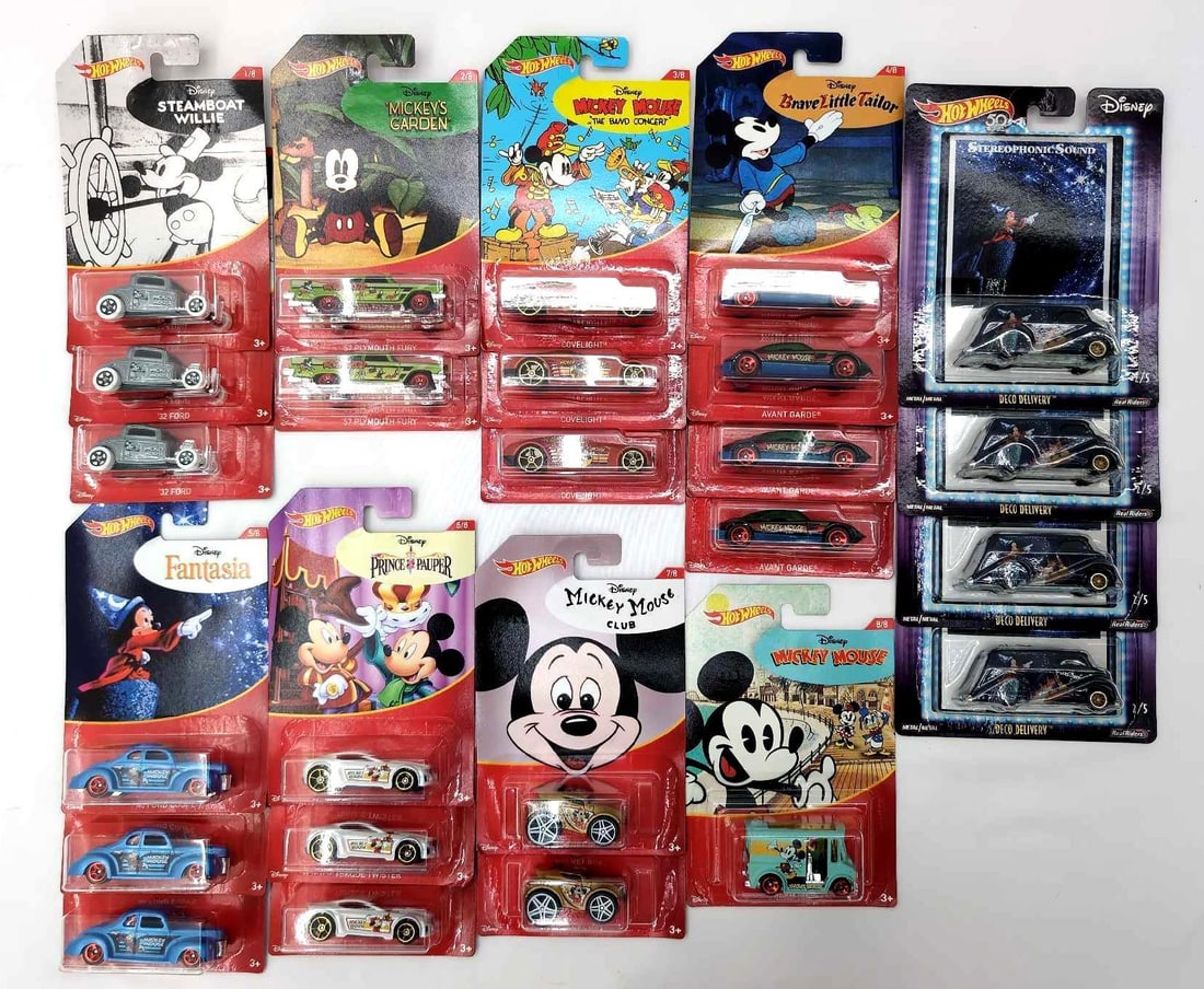 Hot Wheels MOC Lot Of 25 Disney Rocket Box Covelight Ford Coupe and More (1 of 20)