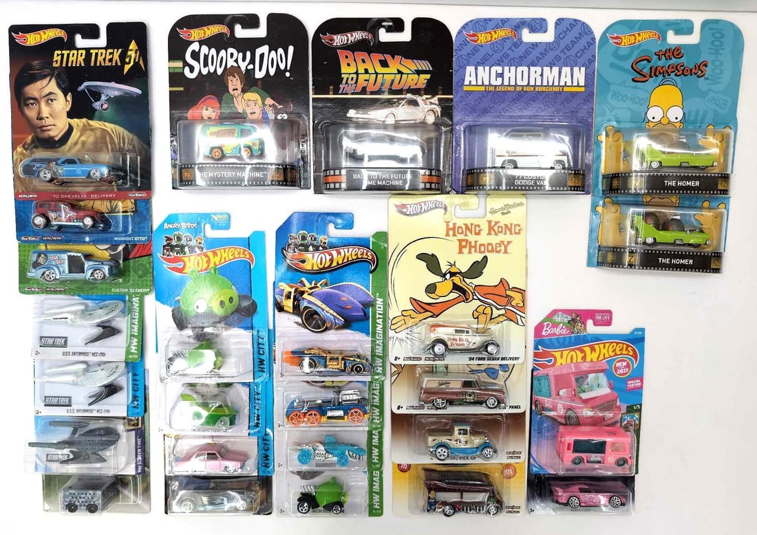 Hot Wheels MOC Lot Of 26 HW Imagination HW City Star trek Barbie and More (1 of 20)