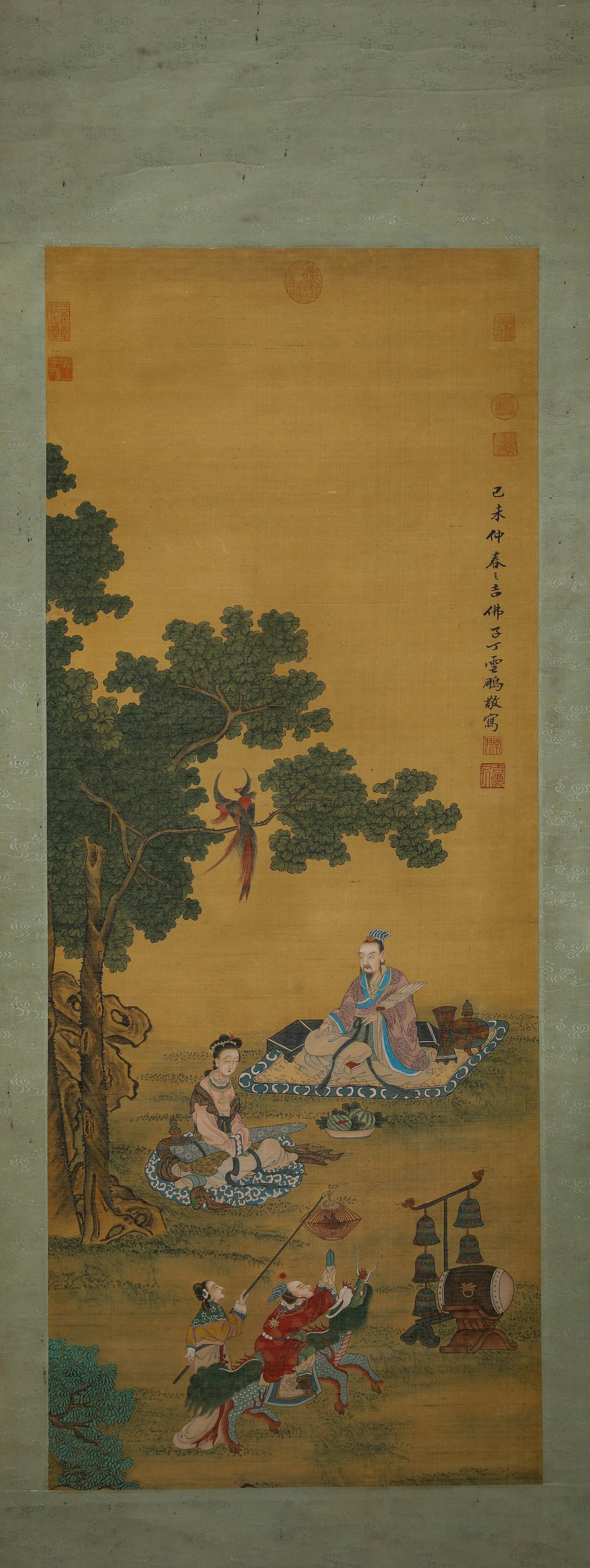 A Chinese Scroll Painting by Ding Guan Peng (1 of 8)