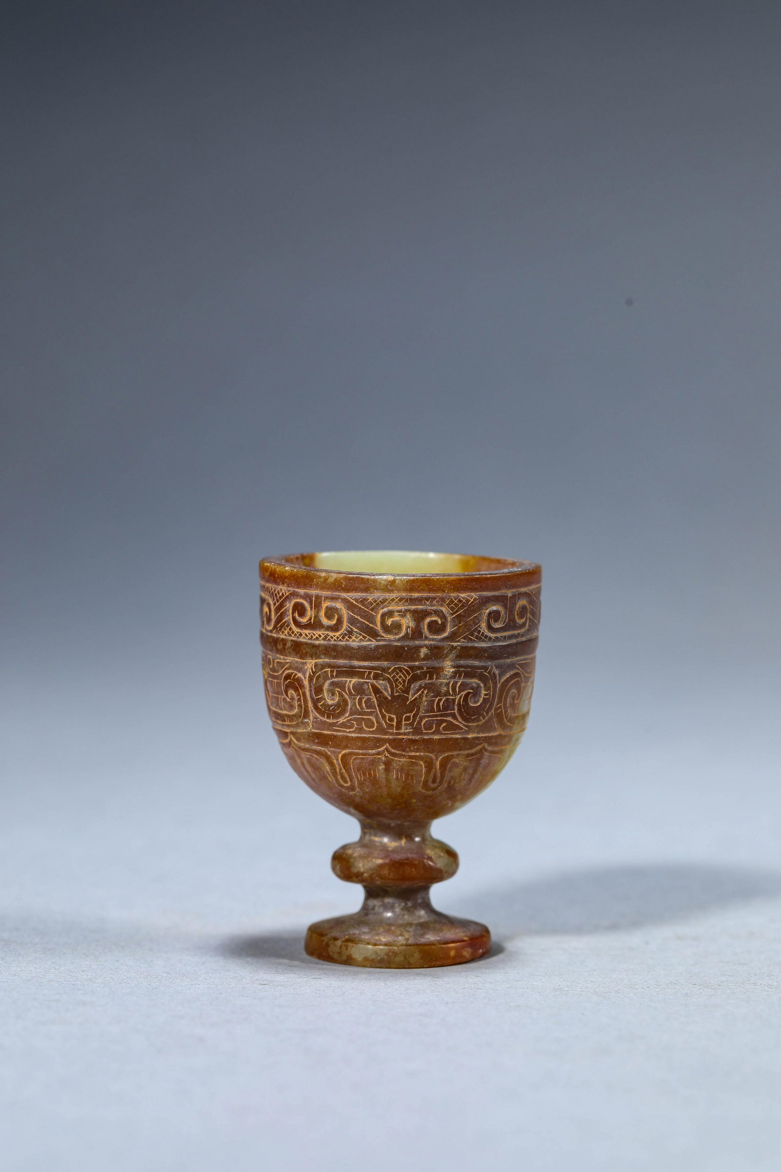 A Chinese Jade Beast Stem Cup (1 of 5)