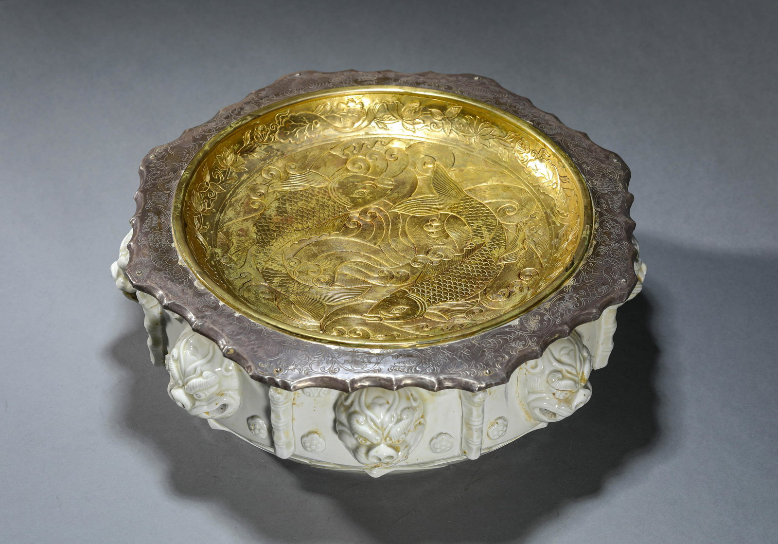 A Chinese Porcelain White Glazed Washer (1 of 7)