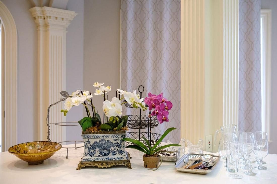 Misc. Kitchen items to include (2) artificial orchids (1 of 15)