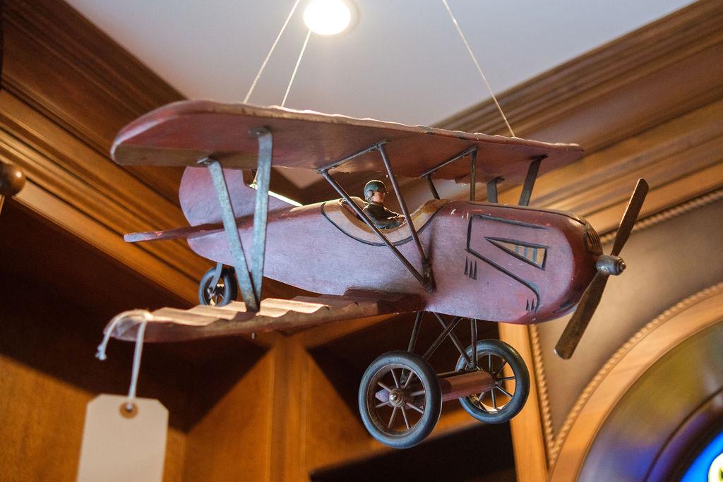 Assorted Lot to include - (1) Wooden Bi-Plane (1 of 3)