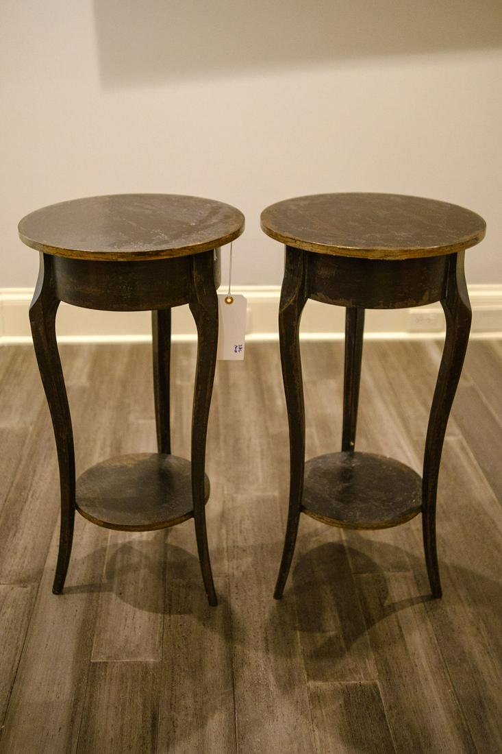 Pair (2) of Italian Provincial side tables (1 of 2)