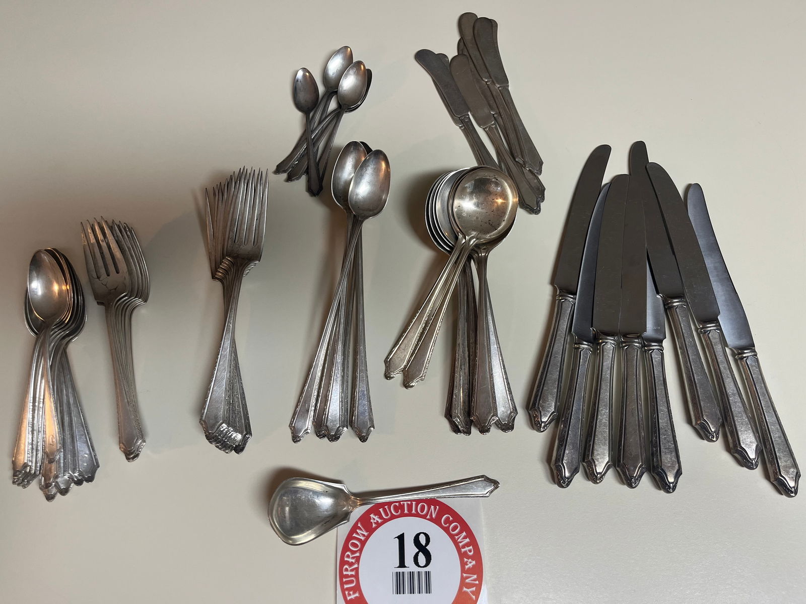 Box of Assorted Sterling Silver Dinnerware (1 of 1)