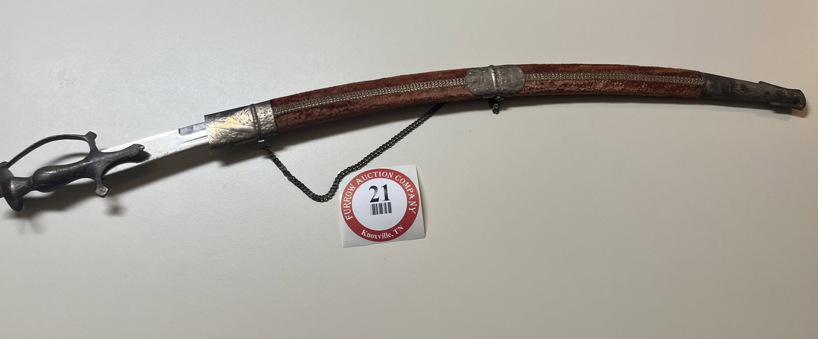 Sword, Made in India with Scabbard, Possibly Wedding Sword: Sword, Made in India with Scabbard, Possibly Wedding Sword