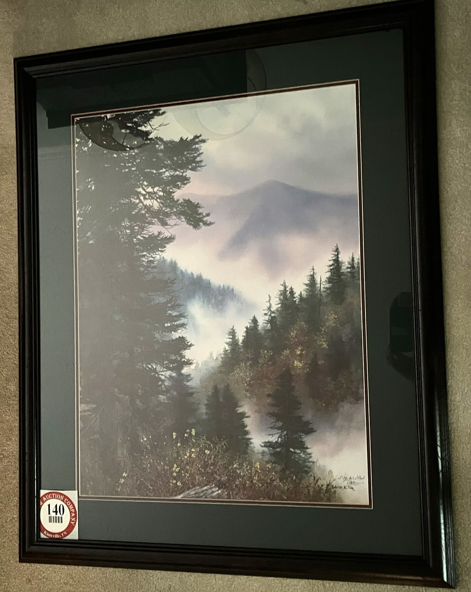 Framed Under Glass Robert A. Tino Print, Artists Proof, Signed & Numbered, #27 of 50, "Warm Welcome' (1 of 3)