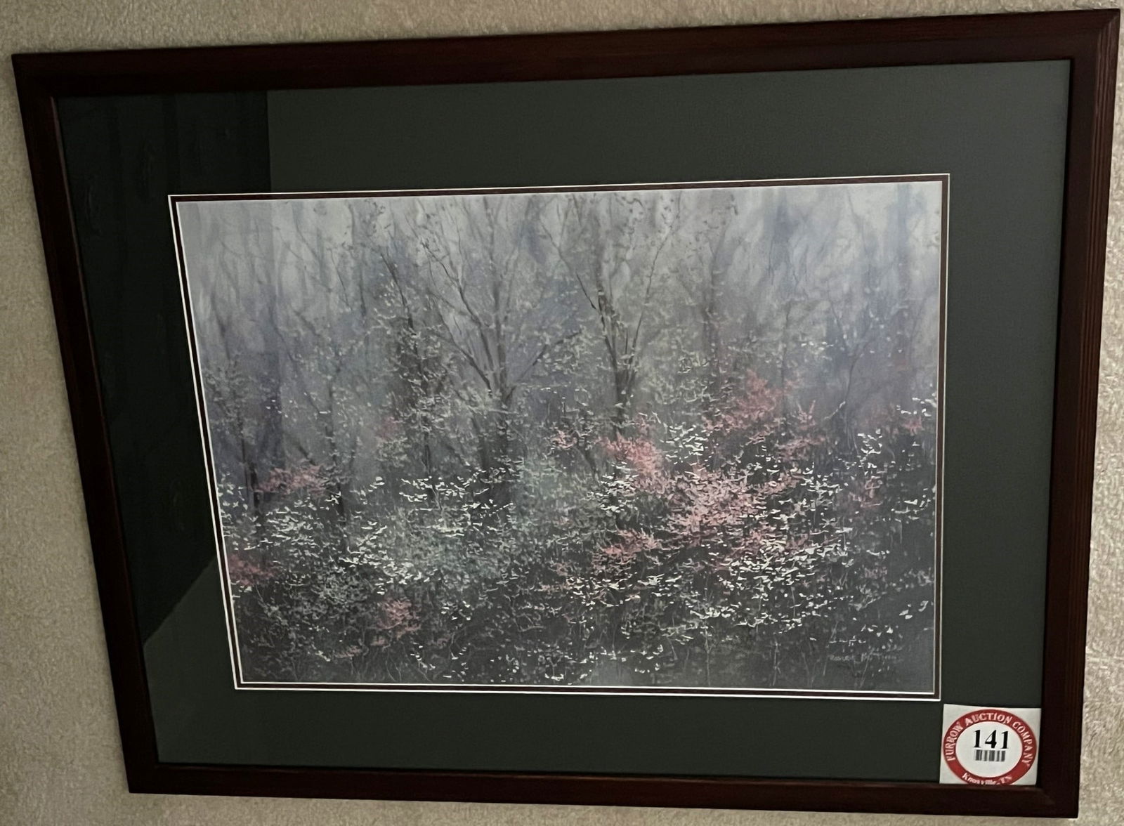 Framed Under Glass Robert A. Tino Print, Signed & Numbered, #913 of 950, Title Unknown (1 of 2)