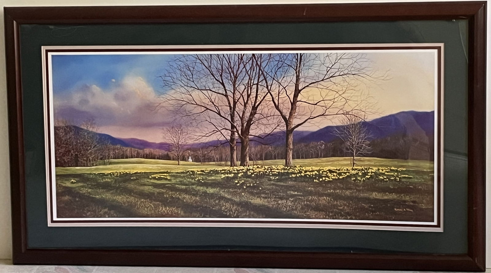 Framed Under Glass Robert Tino Print, Signed & Numbered, #823 of 950, "Heaven and Nature" (1 of 2)