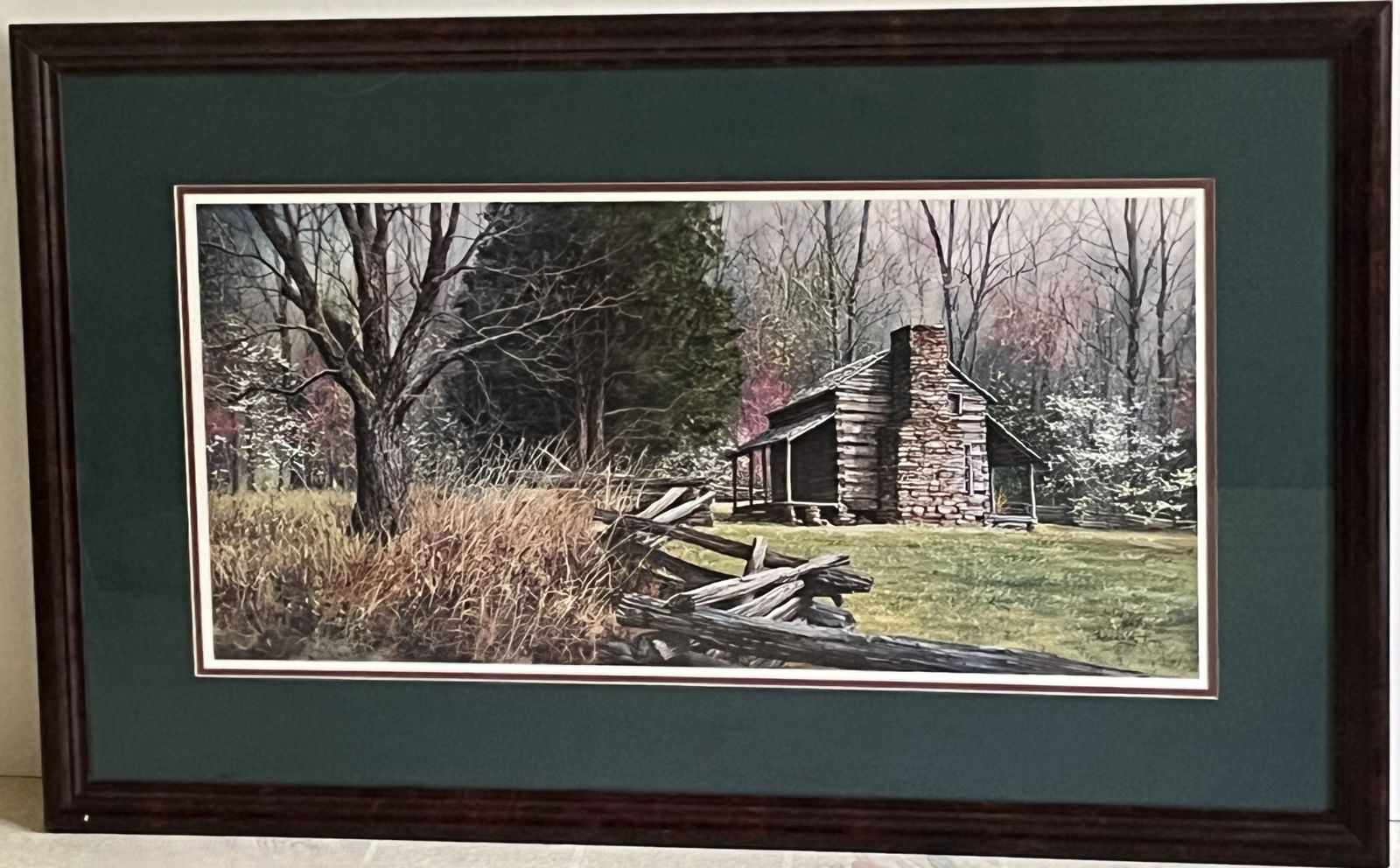 Framed Under Glass Robert A. Tino Print, Signed & Numbered, #125 of 950, "Olivers Legend" (1 of 2)