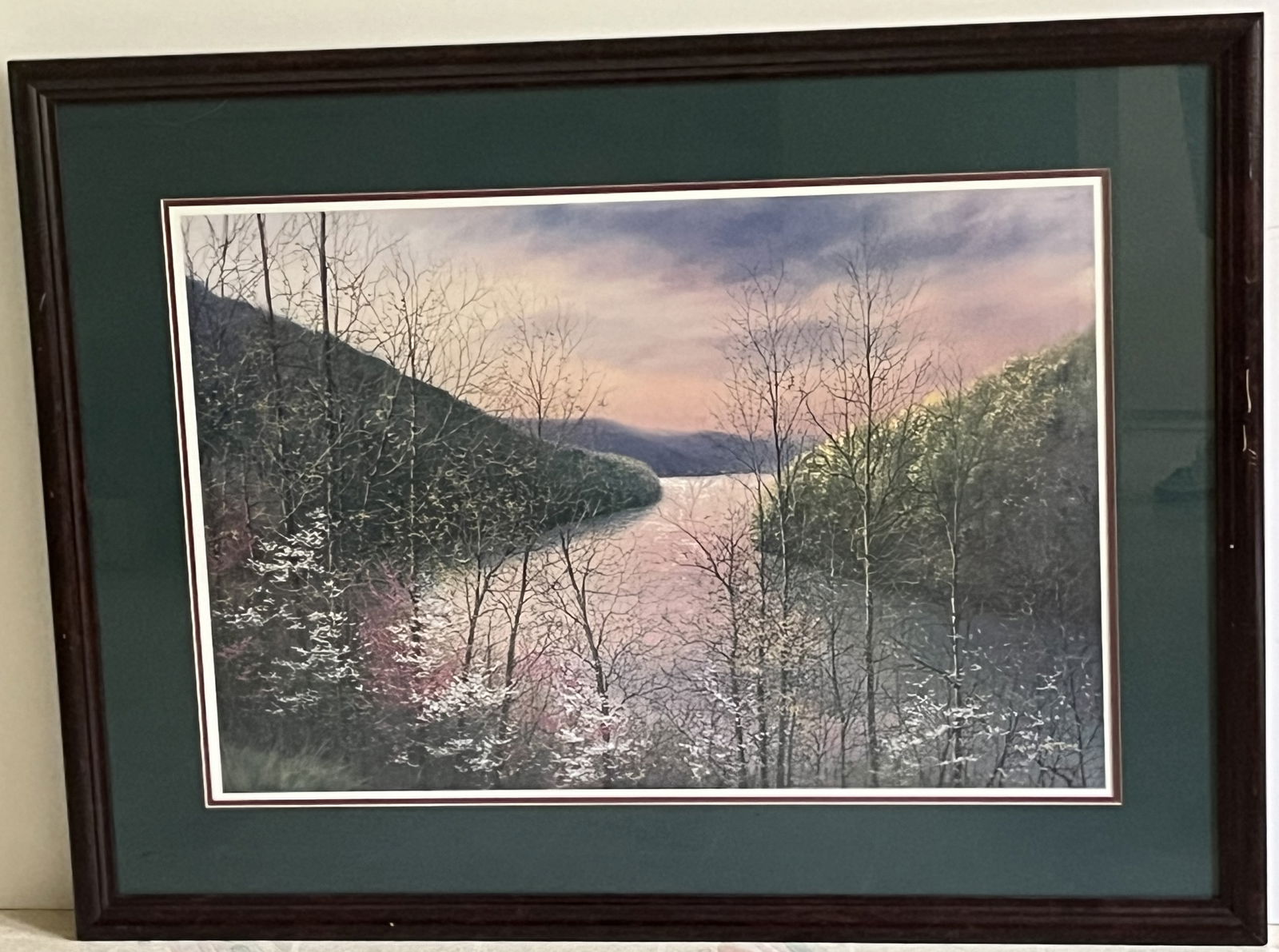 Framed Under Glass Robert  A. Tino Print, Signed & Numbered, #551 of 950", "Fontana" (1 of 2)