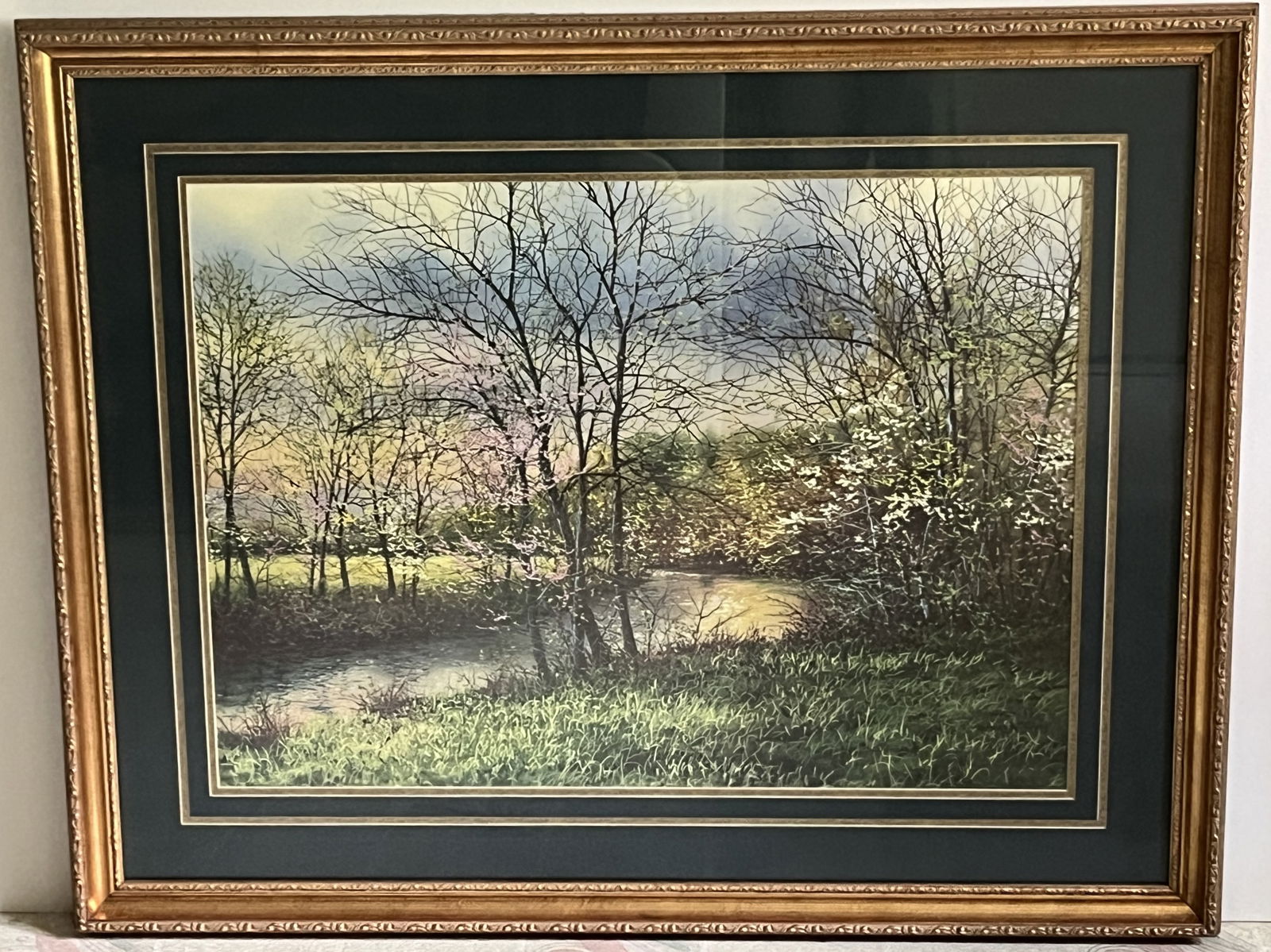 Framed Under Glass Robert A. Tino Print, Signed & Numbered, #699 of 950, "Aprils Embrace" (1 of 1)