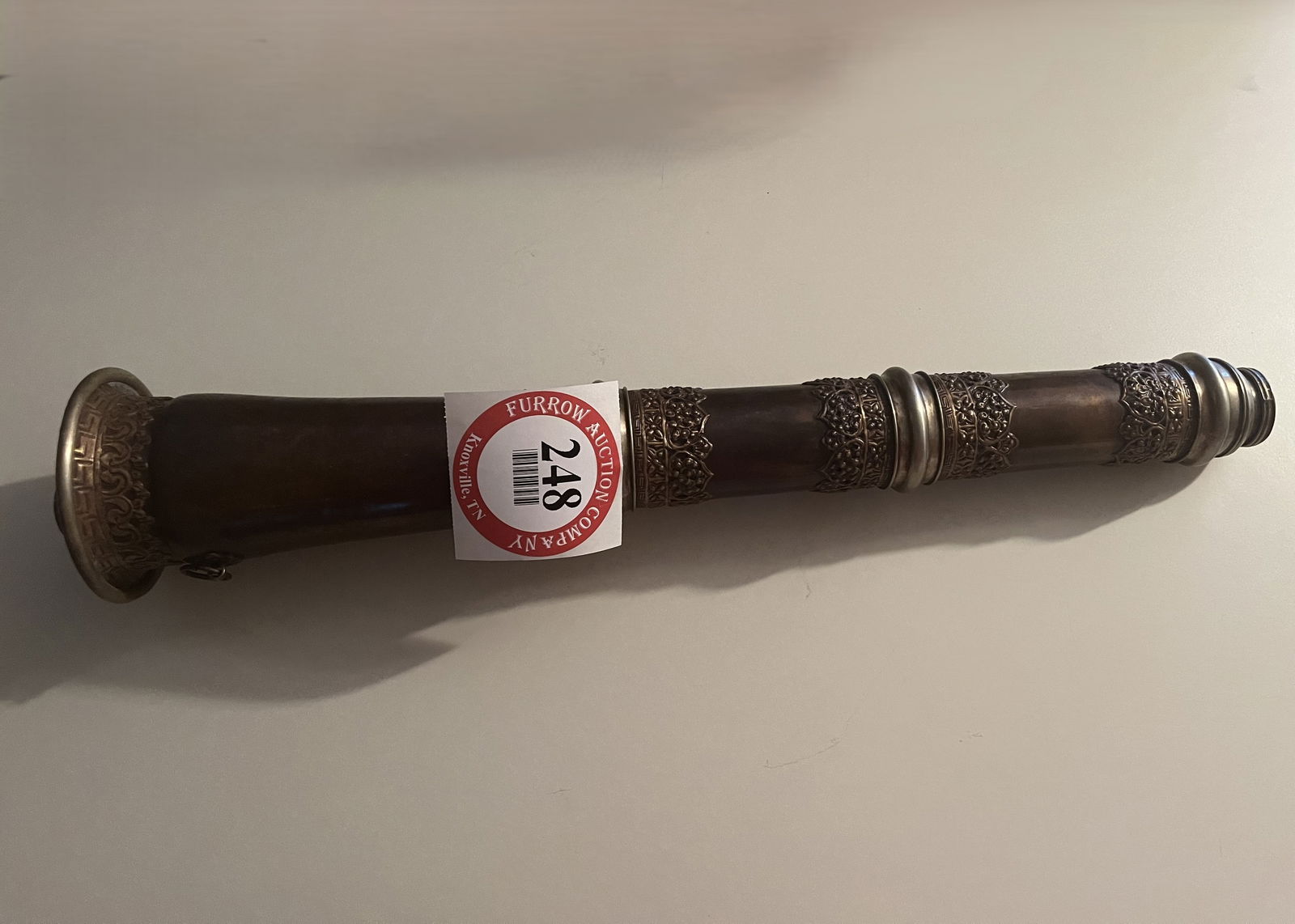 Tibetan Copper & Brass Telescoping Long Horn (1 of 3)