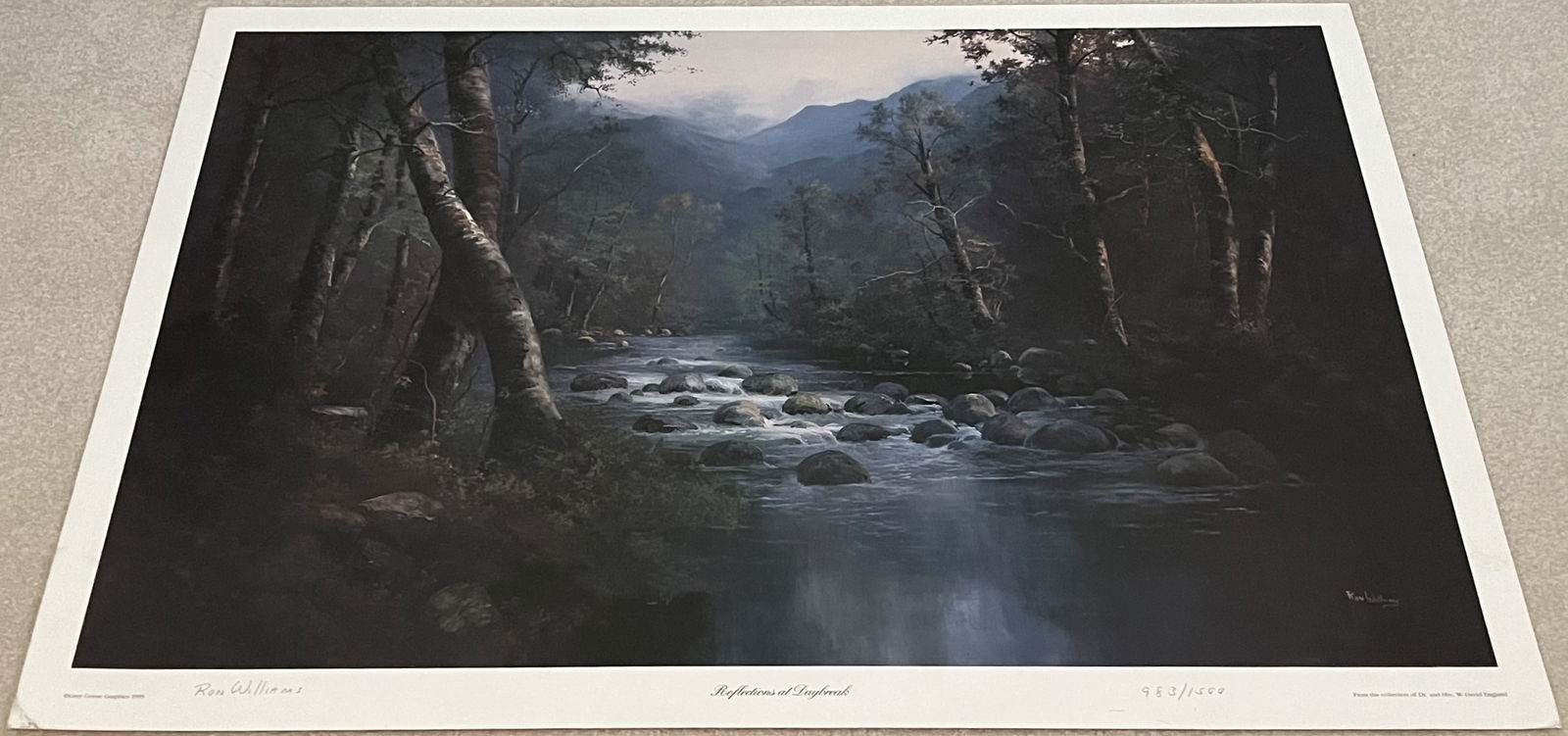 Limited Edition Signed & Numbered Ron Williams Prints "Reflections at Daybreak, Signed Ron Williams (1 of 2)