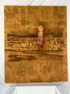 Jorge Tacla, "Coagulacion": Jorge Tacla (Chile, b. 1958) Coagulacion, 1994 Oil on jute linen 43 in x 35 in Though his paintings have evolved from early depictions of agonized and abject humans to more recent scenes of