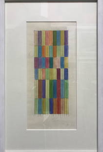 Alejandro Otero, "Untitled": Alejandro Otero Untitled Watercolor and pencil on paper 11 in x 5 1/2in