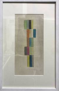 Alejandro Otero, "Untitled": Alejandro Otero Untitled Watercolor and pencil on paper 11 in x 5 1/2in