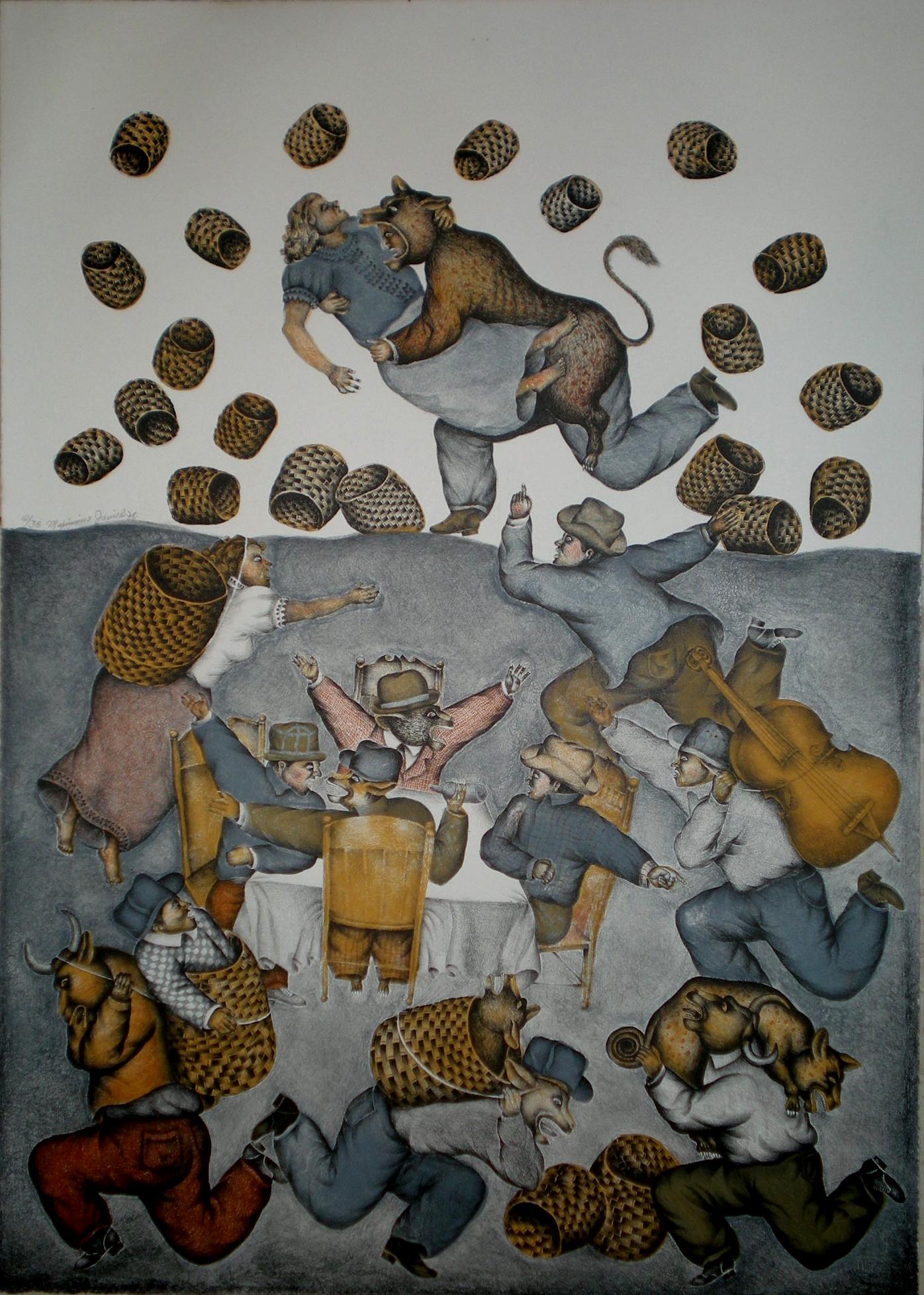 Maximino Javier (Mexico, b. 1948)  Untitled/Sin Titulo, 1978, image size: 11 x 27.3 in. (1 of 2)