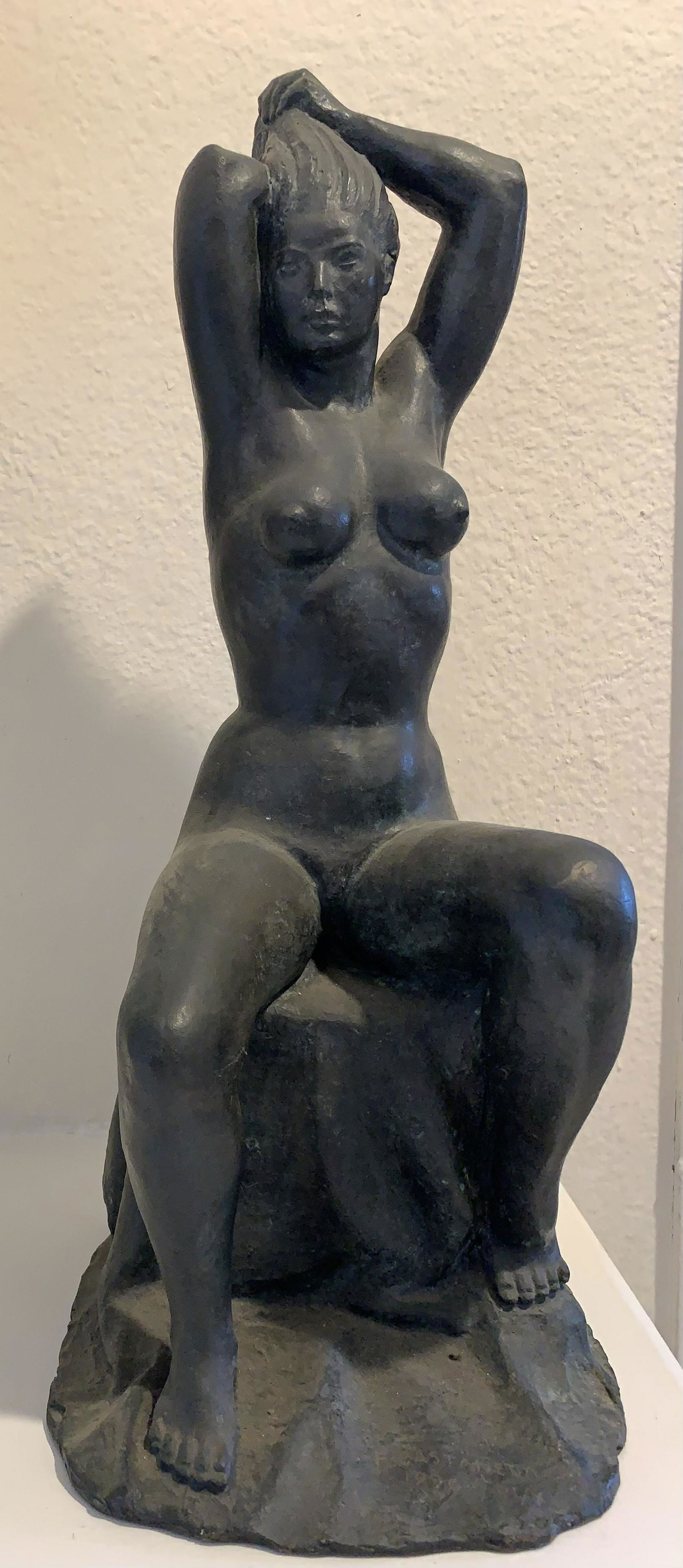 Felipe Castaneda (Mexico, b. 1933) Desnudo en la Roca/Nude on a Rock, 1990, bronze (1 of 6)