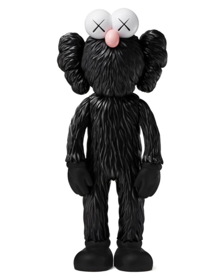 KAWS (American, b.1974) BFF (Black) Vinyl, 13.5 x 5 x 3.5 in./ 34.3 x 12.7 x 8.9 cm (1 of 2)