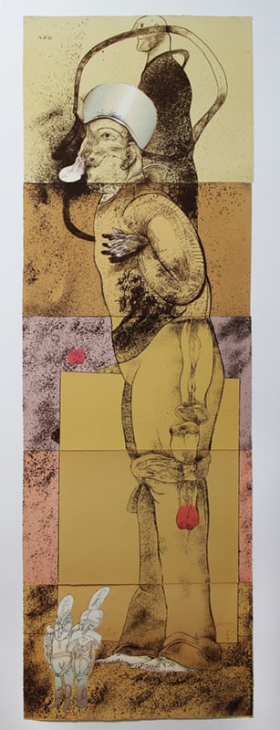 Jose Luis Cuevas, The Giants (1971), Lithograph. in Five Parts. Portafolio: THE GIANT 1971 (1 of 11)