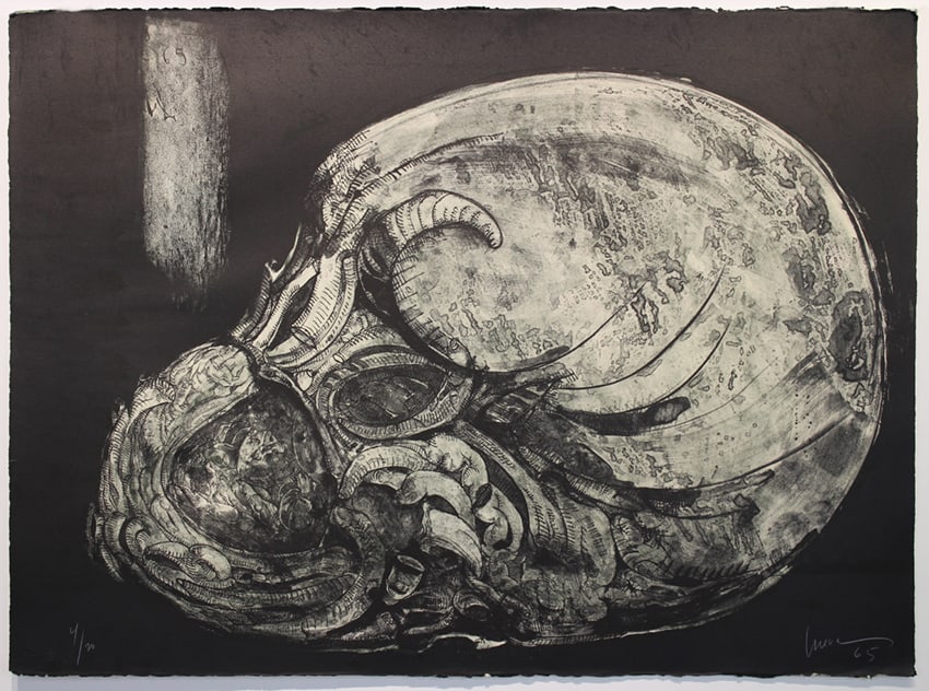 Jose Luis Cuevas (Mexican, 1934-2017). Worm Pit 1965.Lithograph Artist Proof (1 of 6)