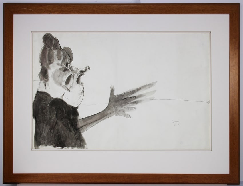 Jose Luis Cuevas (Mexican, 1934-2017) Untitled,1956. Signed and dated cuevas 1956. (1 of 1)