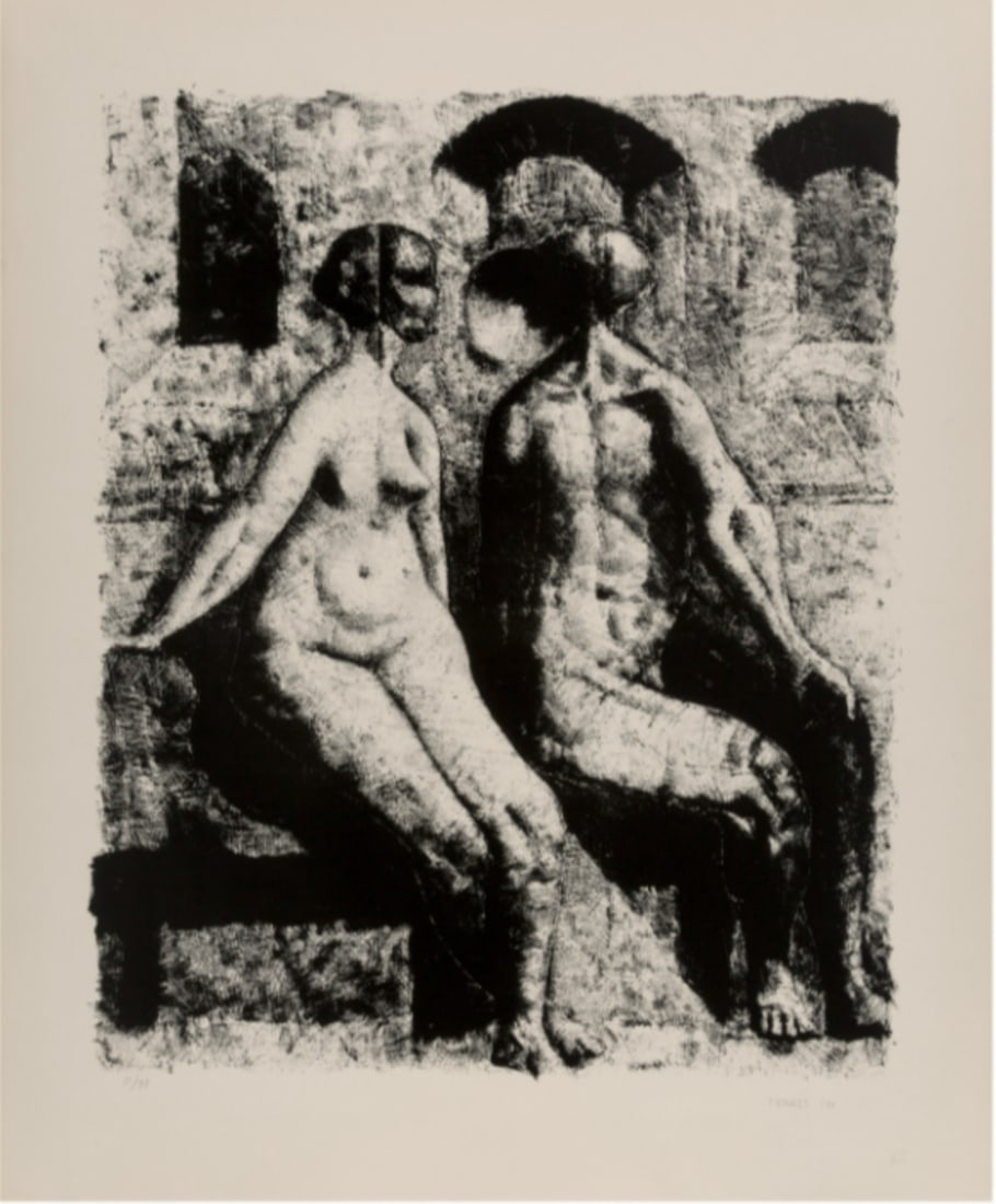 Armando Morales (Nicaragua, 1927-2021)Mujer Dormida, 1975: Armando Morales (Nicaragua, 1927-2021) lithograph in colors on wove paper, 51/75