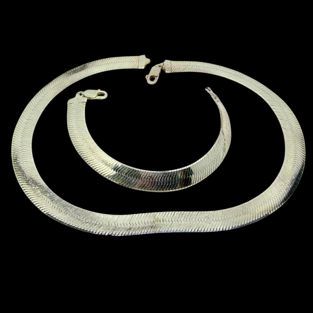 Italian 925 Sterling Snake Chain, Extra Chunky, Set (1 of 1)