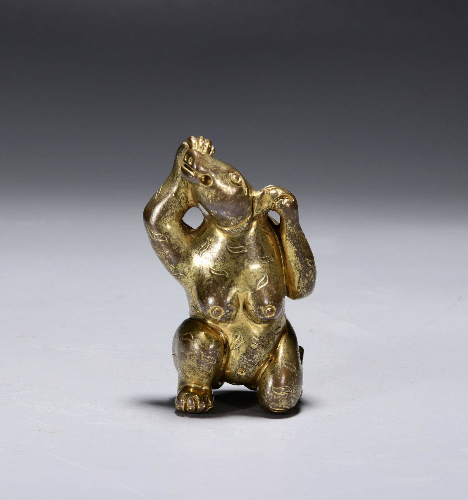 A Gilt Bronze 'Bear' Paperweight (1 of 8)