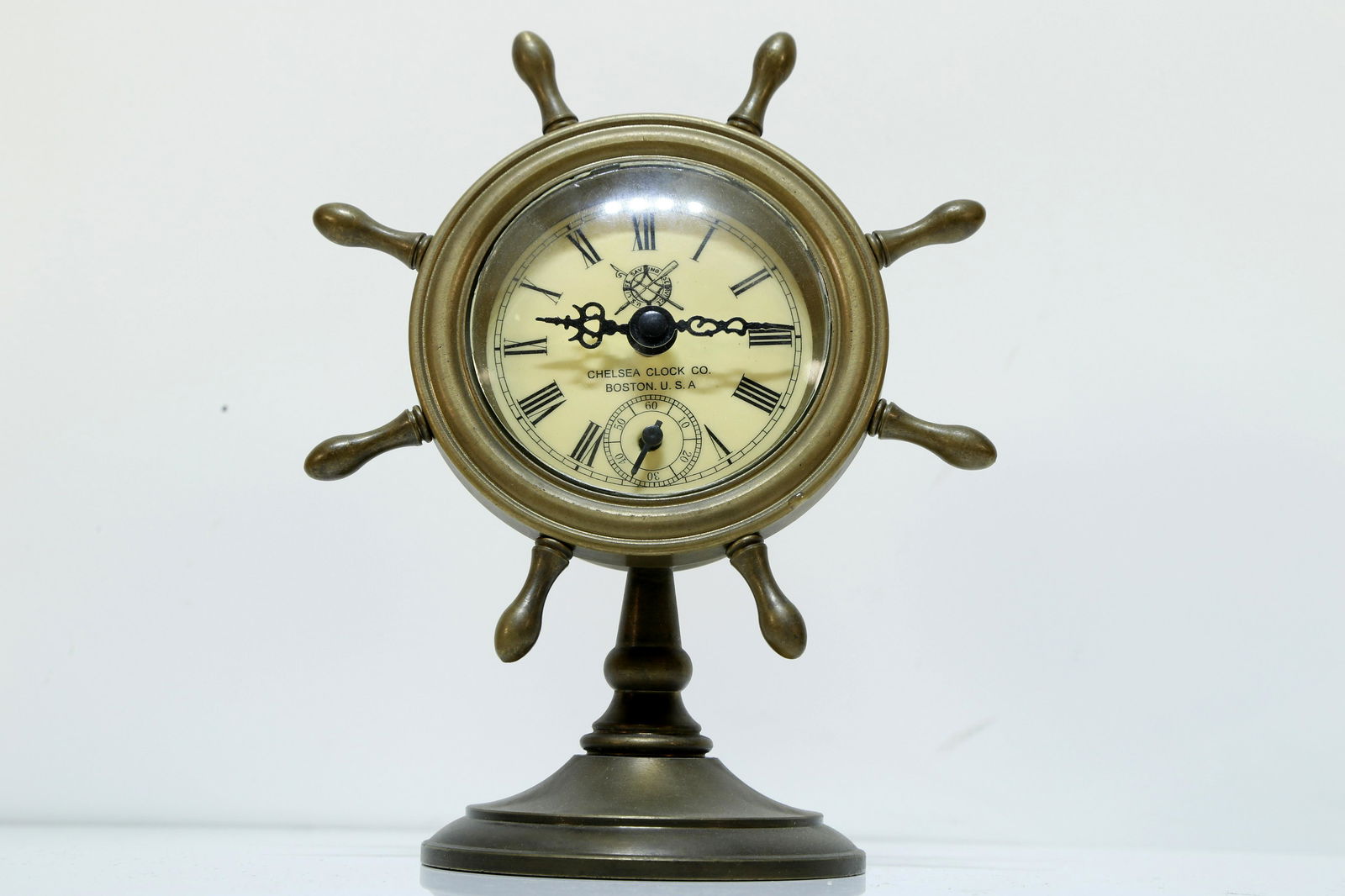 A Delicate 19-20th Ct. Bronze Clock (1 of 8)