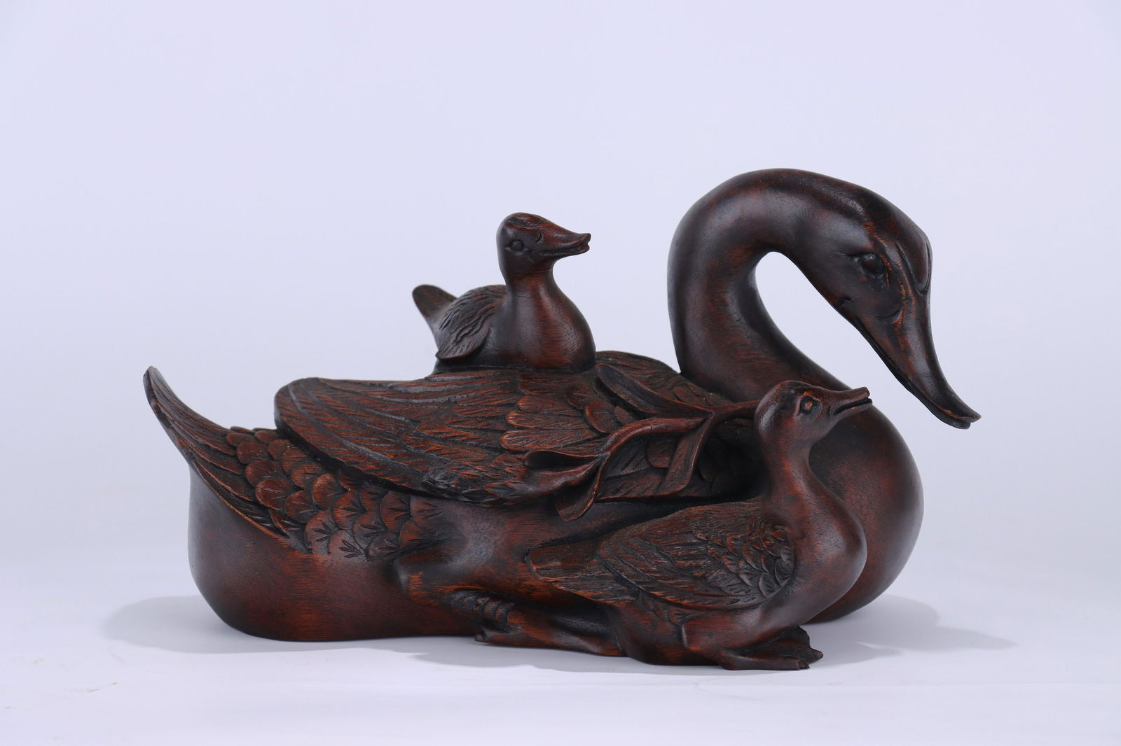 A Carved Eaglewood Swan Ornament (1 of 9)