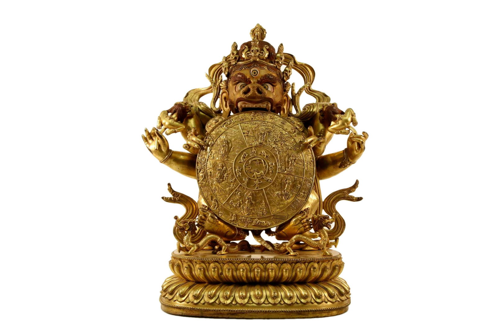 Gilt Bronze Tibetan Buddhist Figure (1 of 10)