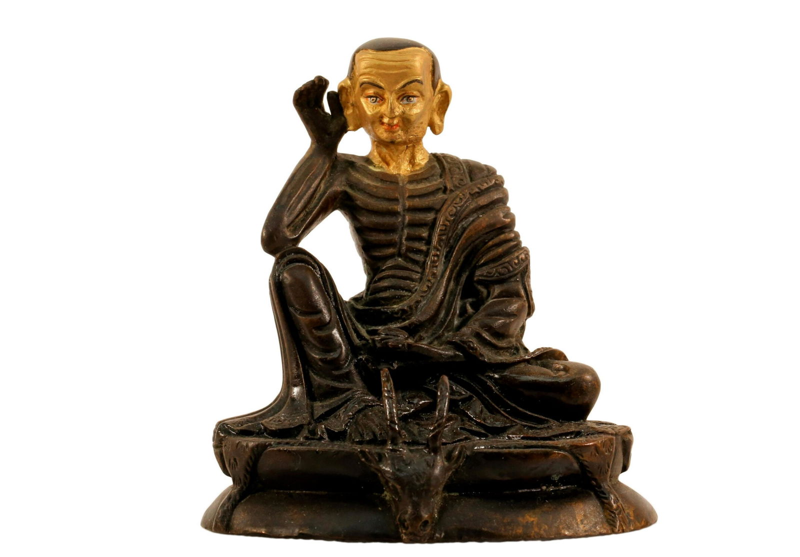 Gilt Bronze Figure of Guru (1 of 4)