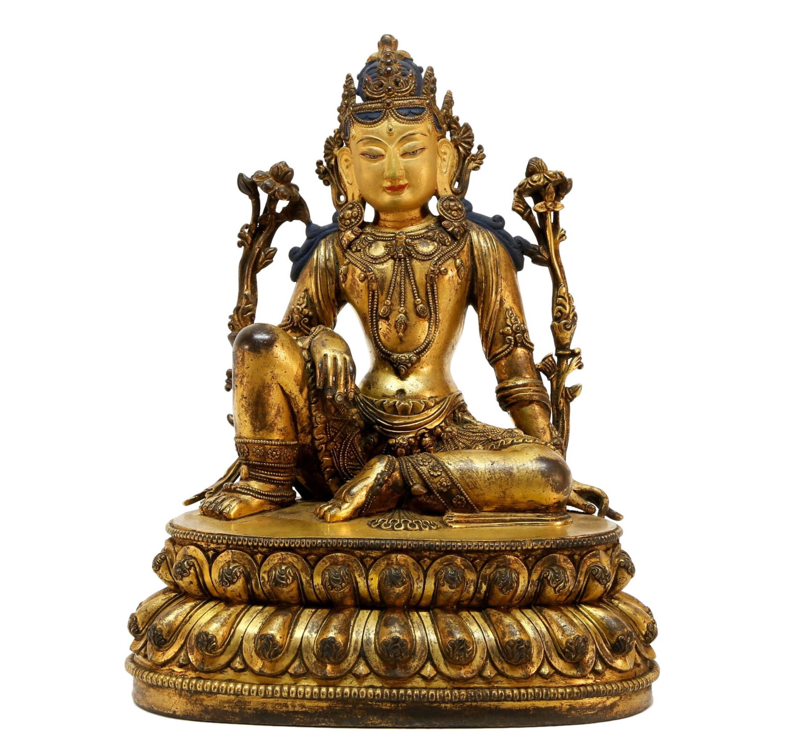 A  gilt bronze Guanyin statue (1 of 7)