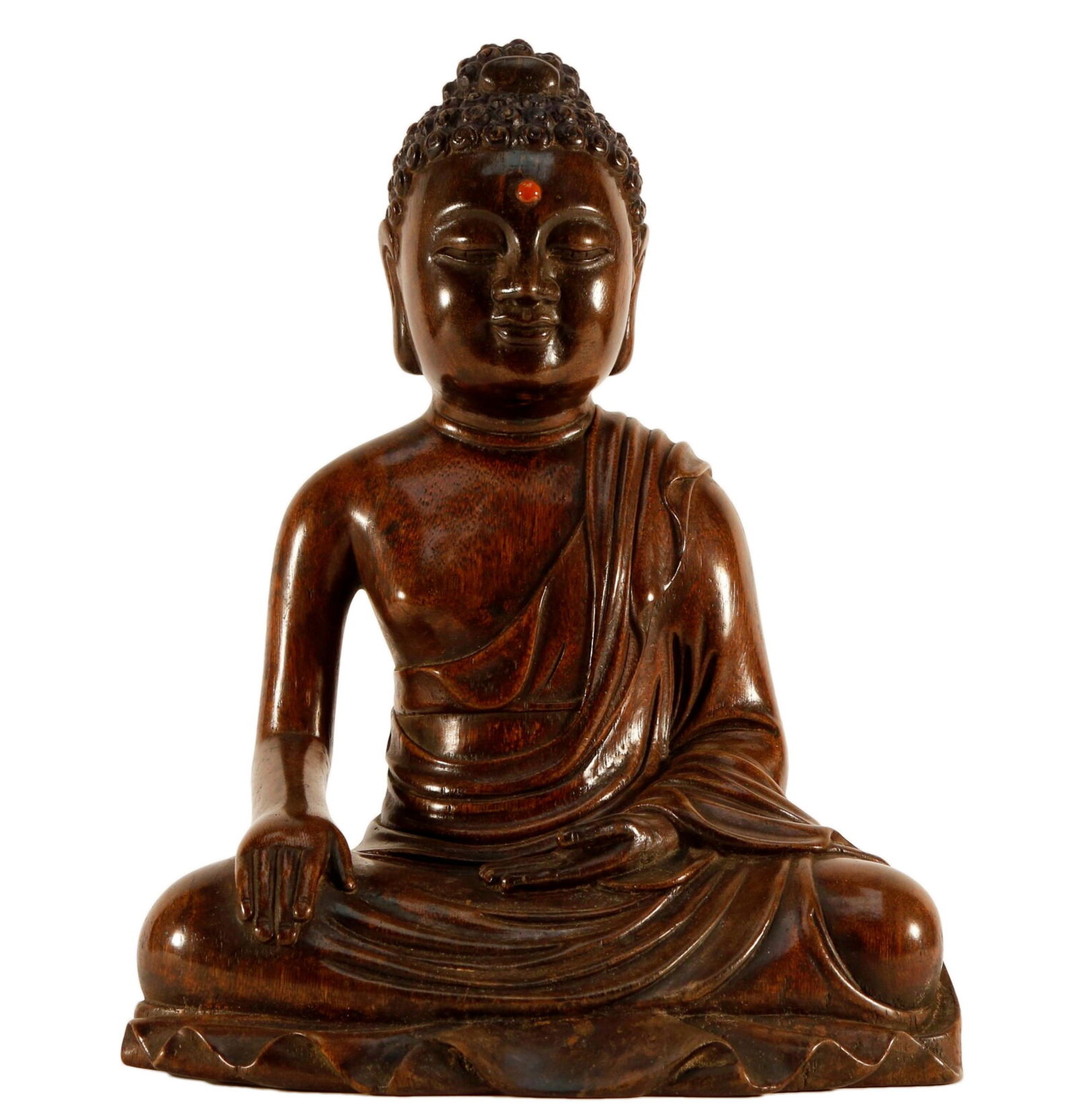 Eaglewood Gems-Inlaid Figure of Sakyamuni (1 of 8)