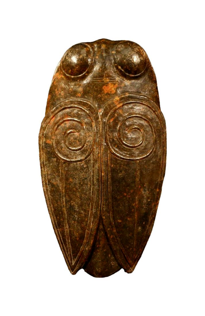 A Hongshan Culture Jade 'Cicada' Ornament (1 of 3)