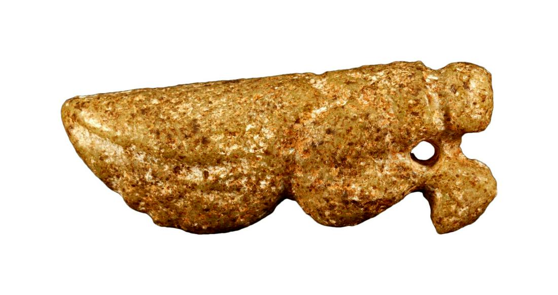 A Hongshan Culture Jade 'Cicada' Pendant (1 of 4)