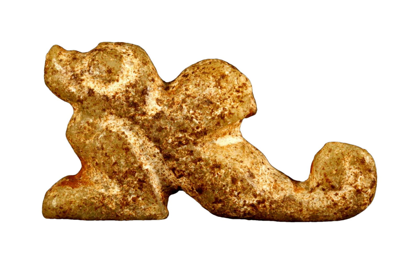 A Hongshan Culture Jade 'Beast' Pendant (1 of 4)