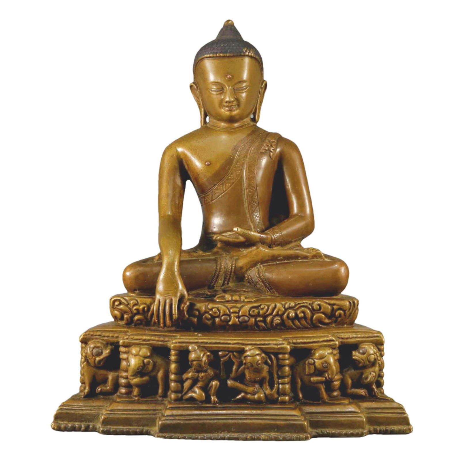 An Alloy Copper Figure Of Buddha Shakyamuni (1 of 8)