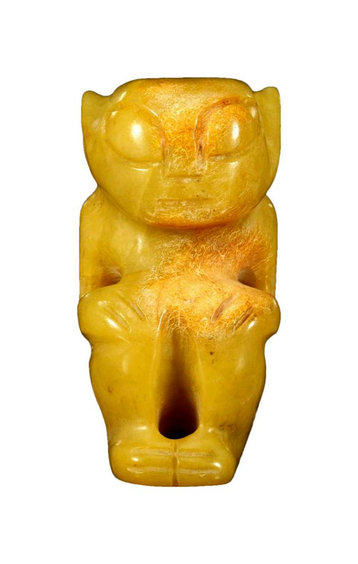 A Hongshan Culture Yellow Jade Pendant (1 of 5)