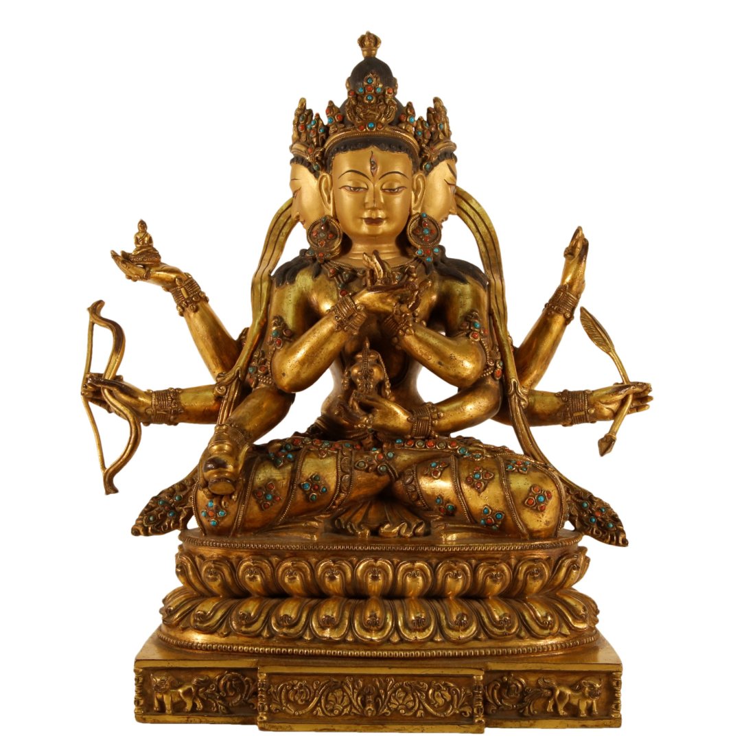 A Gilt-Bronze Gem-Inlaid Figure Of Dakini (1 of 11)