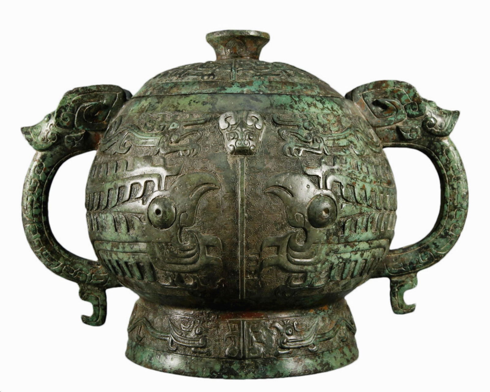 A Ancient  Bronze Ritual Food Vessel (1 of 7)