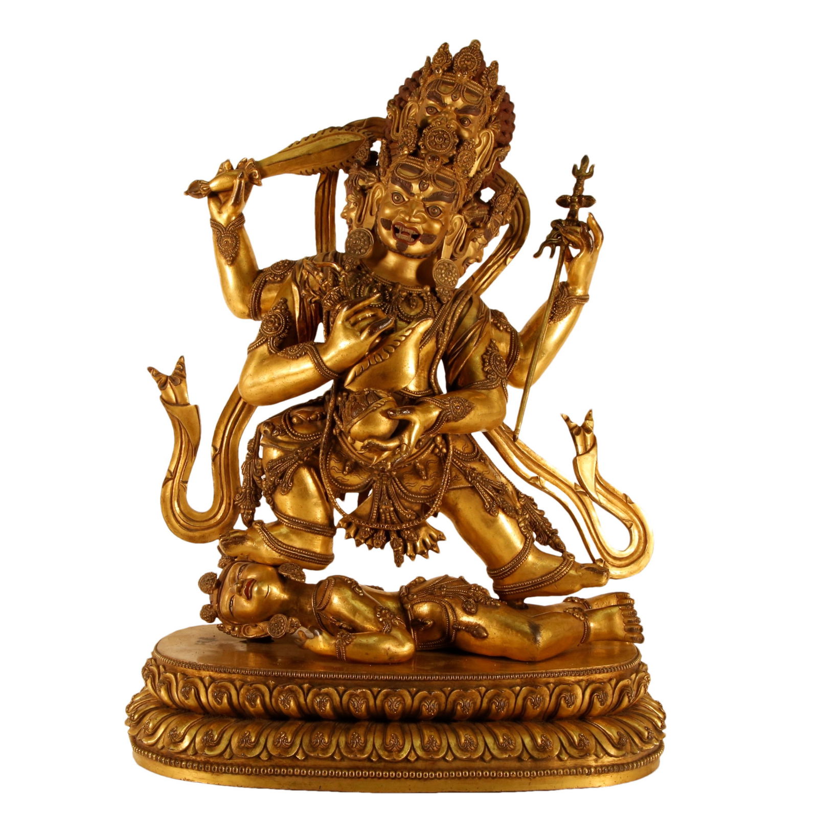 A Gilt-Bronze Figure Of Jambhala Vajrapani (1 of 8)
