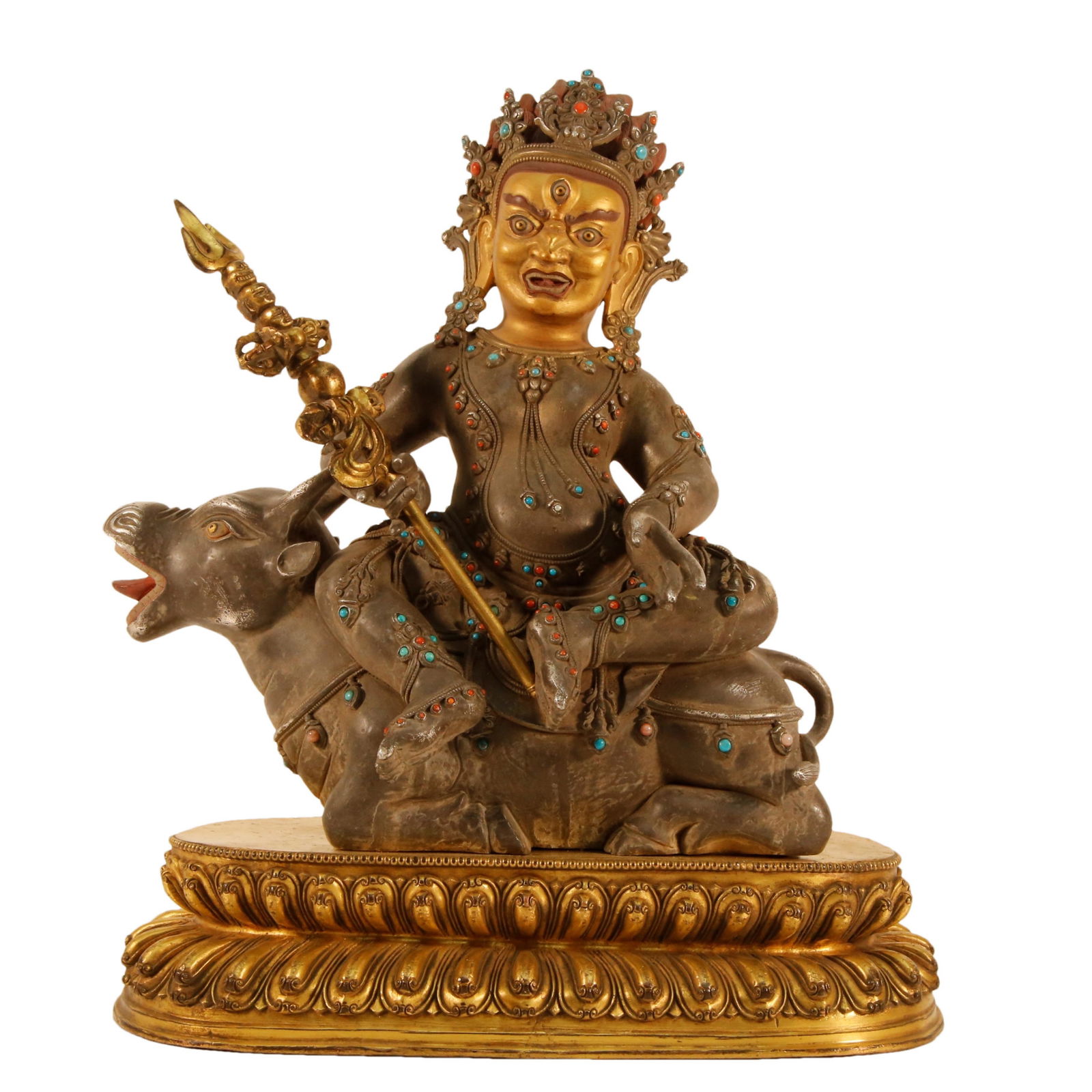A Gilt-Silver Gem-Inlaid Figure Of Vajrapani (1 of 10)