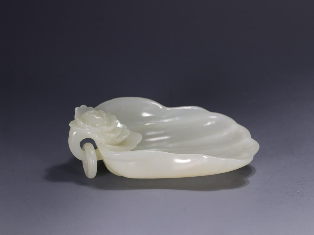 A Hetian Jade Flower-Handled Washer (1 of 9)