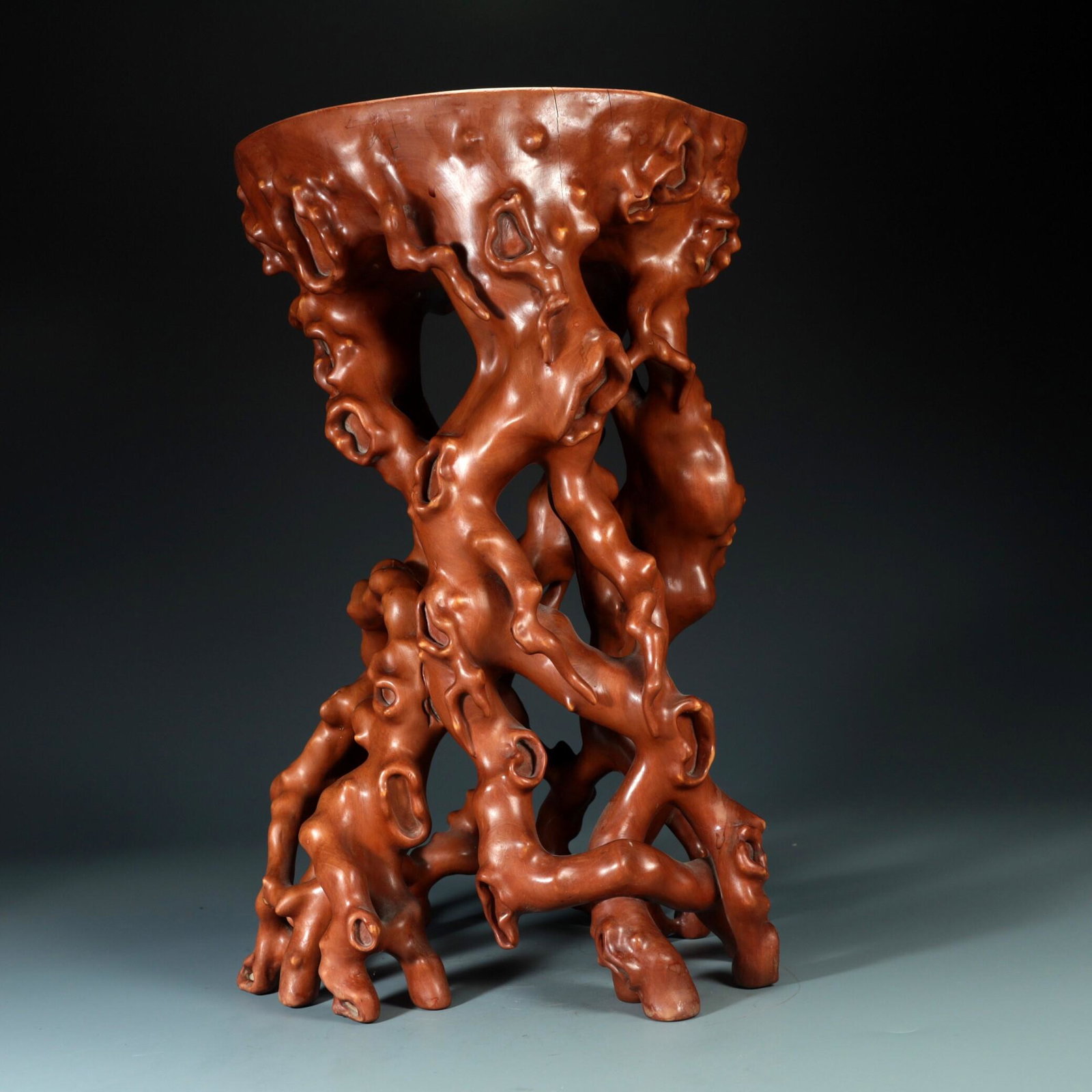 A Boxwood 'Gnarled Tree' Stand (1 of 7)