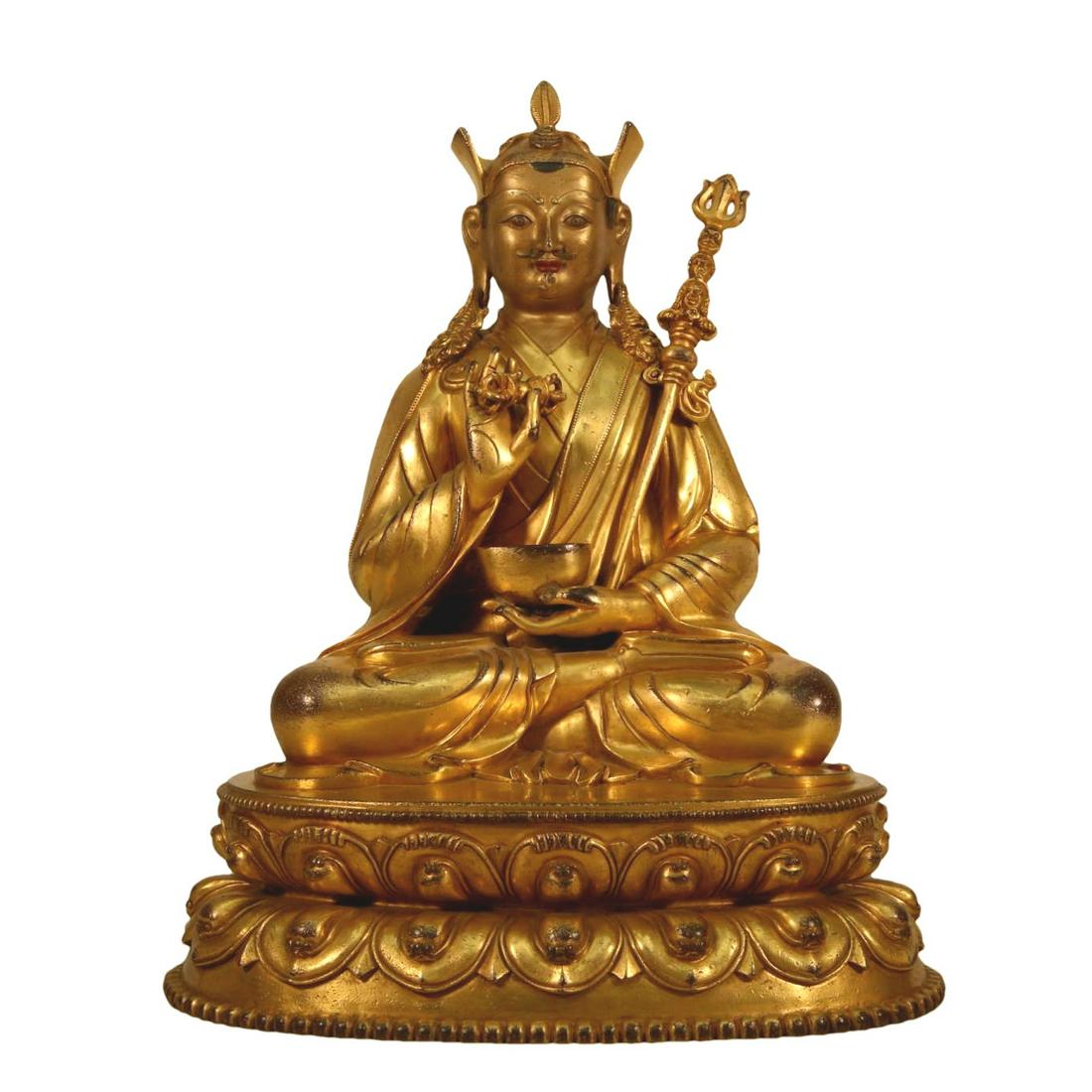 A Gilt-Bronze Figure Of Padmasambhava (1 of 8)