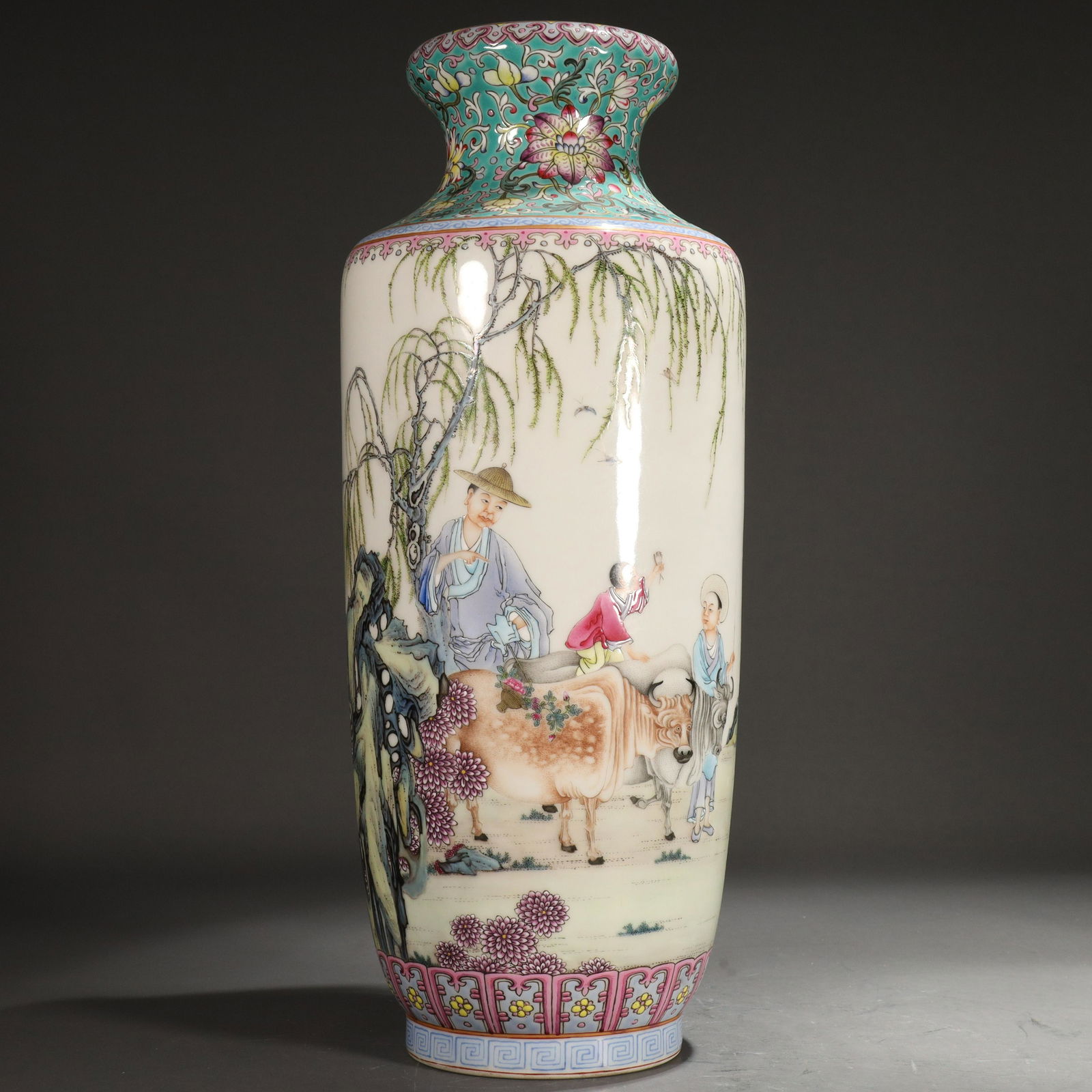 An Enameled 'Story& Poem' Vase (1 of 10)