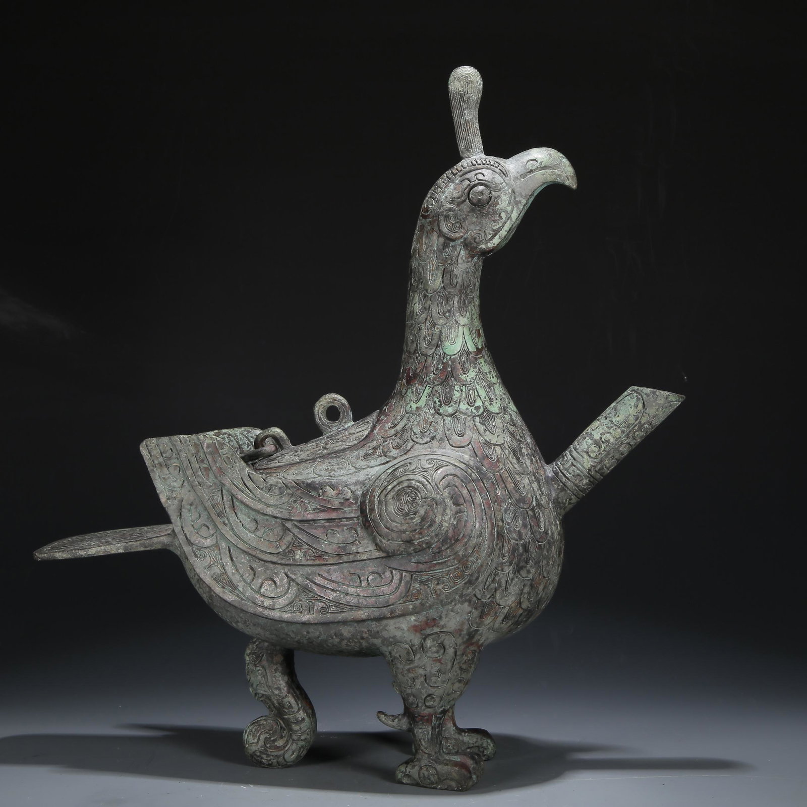 A Bronze Mythical Bird-Form Ewer (1 of 8)